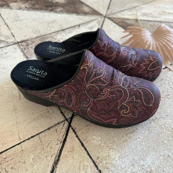 Sanita Women's Vegan Cosmic Clog Fuchsia Textile Size 38/7.5 - Picture 6 of 16